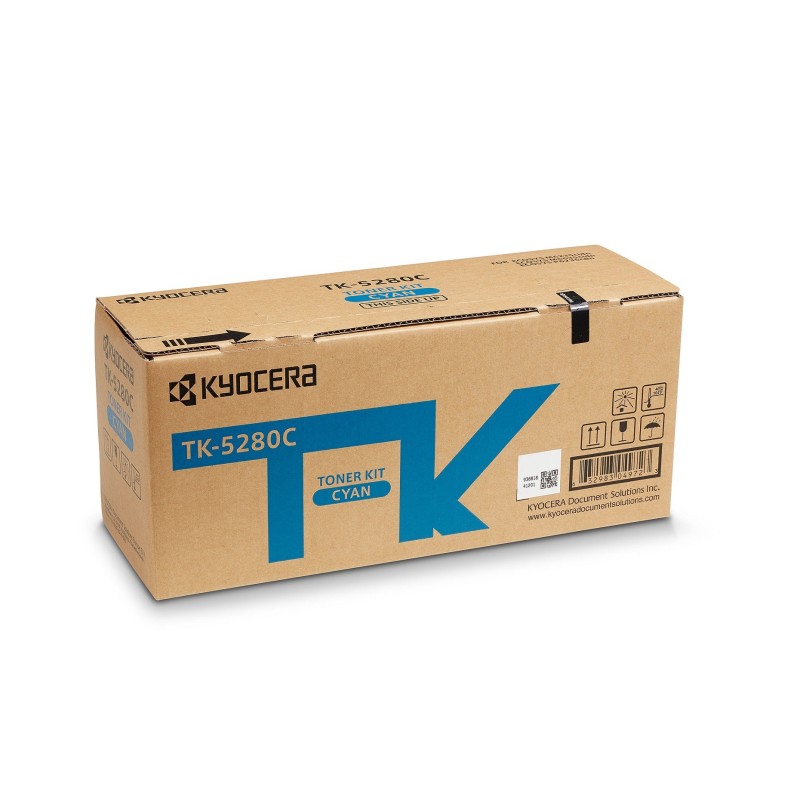 Kyocera Original Toner TK-5280C / 1T02TWCNL0 Cyan per ca. 11.000 Seiten